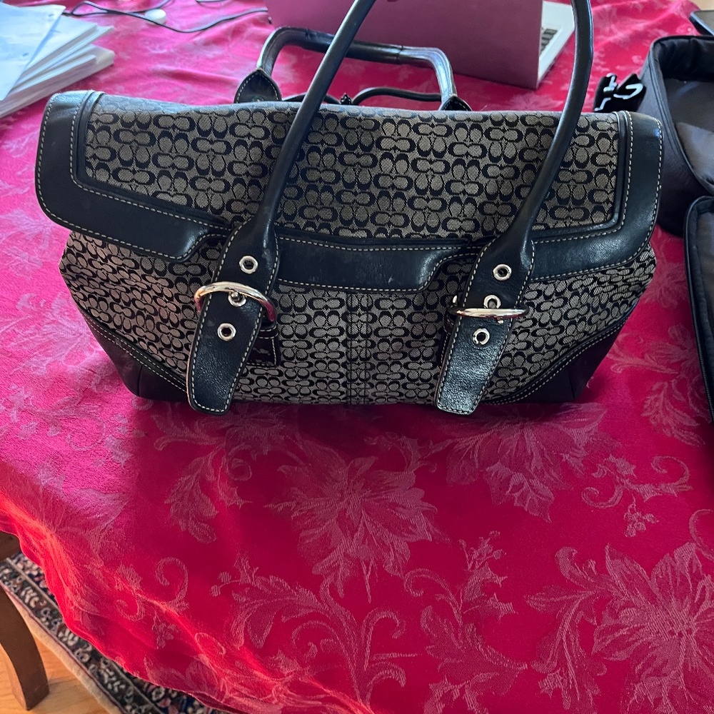 Coach signature purse